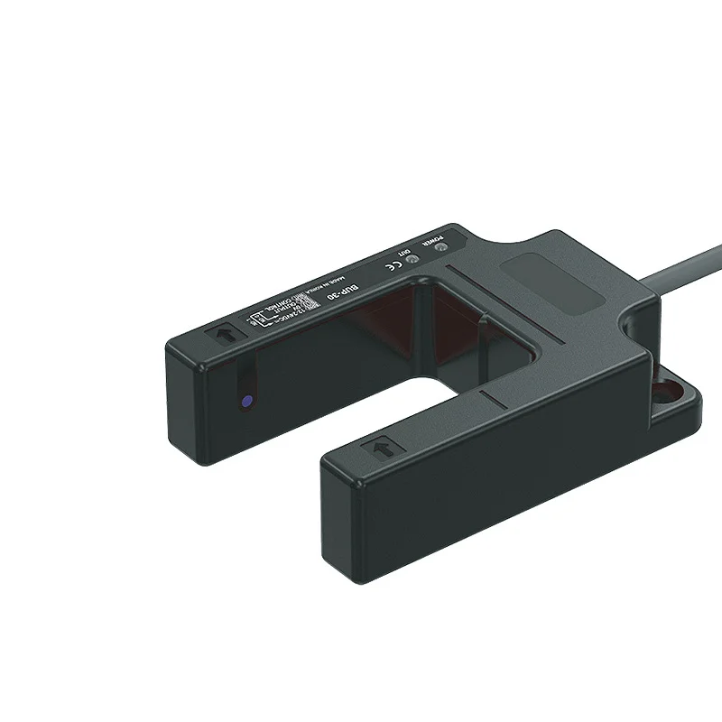 BUP-30 BUP-50 Slot type photoelectric switch sensor 12-24V DC NPN PNP Through beam Proximity switch sensor