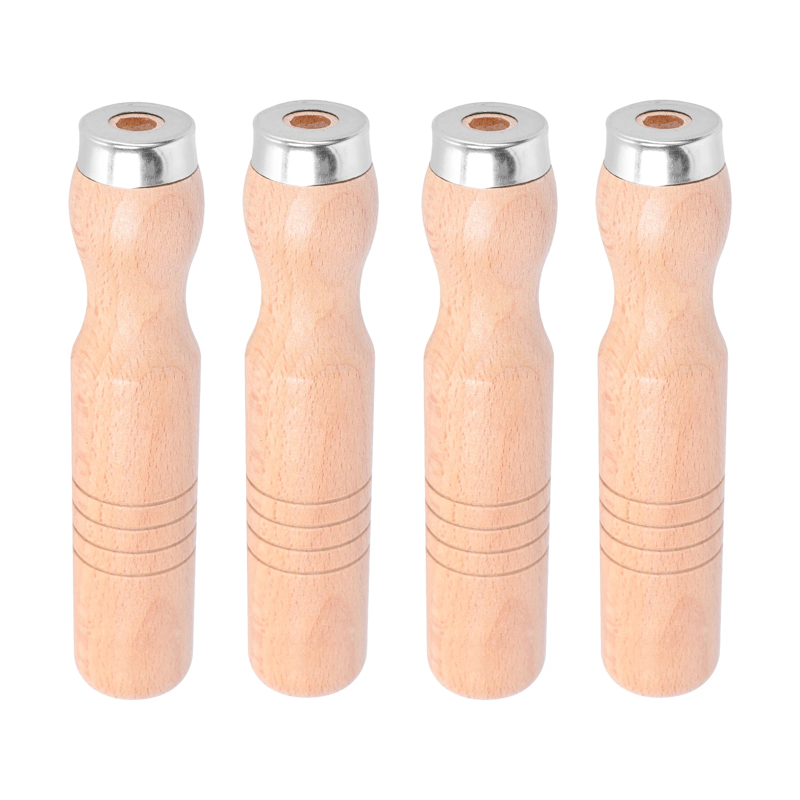 4 pezzi maniglia per lima per la lavorazione del legno raspa manici in legno parti di utensili da taglio 5mm legno di faggio rosso liscio durevole uso lungo facile installazione