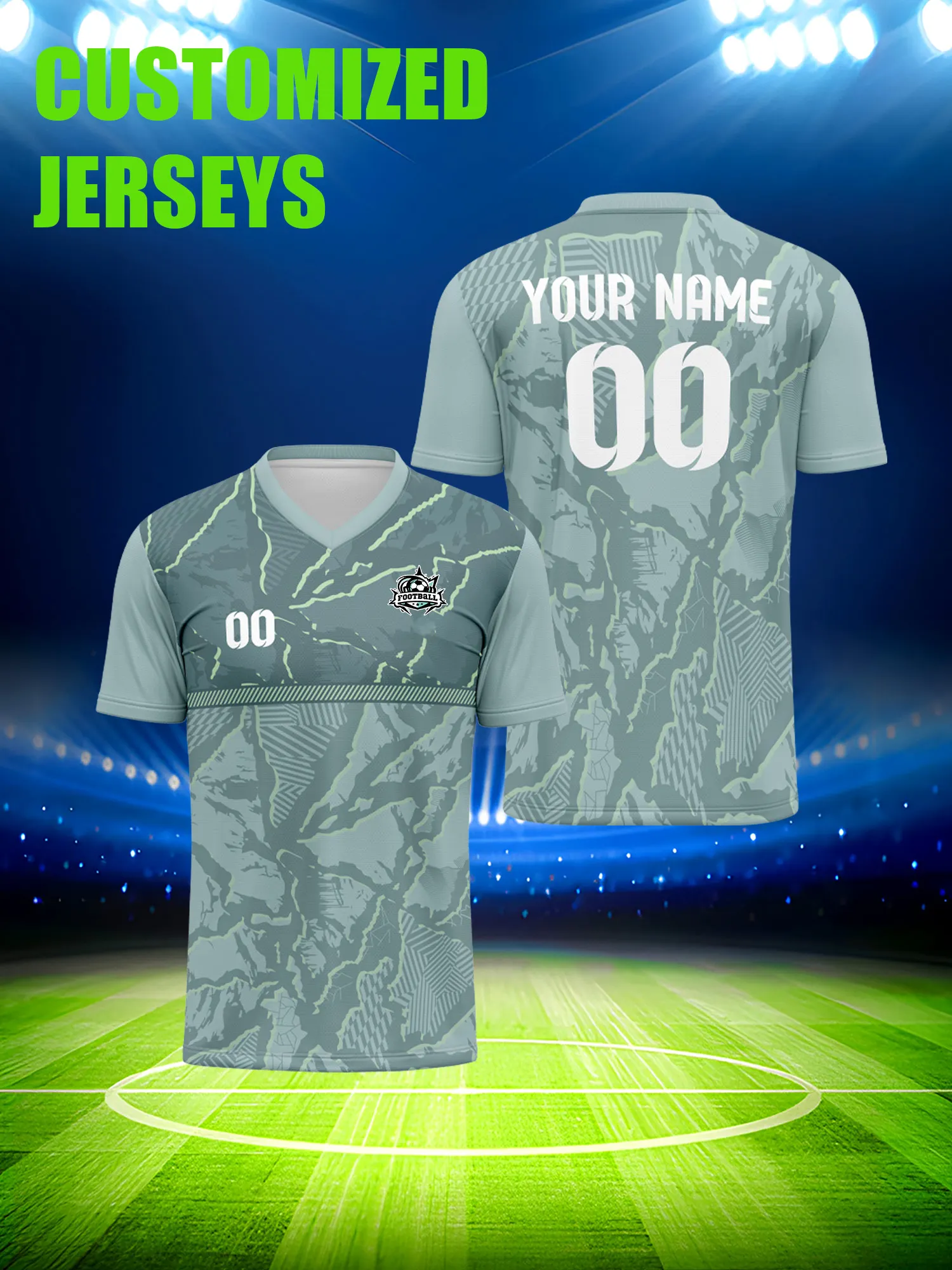 

Футбольная форма на заказ с индивидуальным изображением, номером и именем, персонализированная быстросохнущая уличная одежда, подарок на праздник