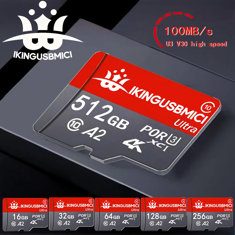بطاقات ذاكرة سويفت TF بسعات 256 جيجابايت، 512 جيجابايت، 128 جيجابايت، 32 جيجابايت، بطاقة Micro TF SD، بطاقات SD A2 للكاميرا المحمولة/الكمبيوتر/التلفزيون الذكي/نينتندو سويتش