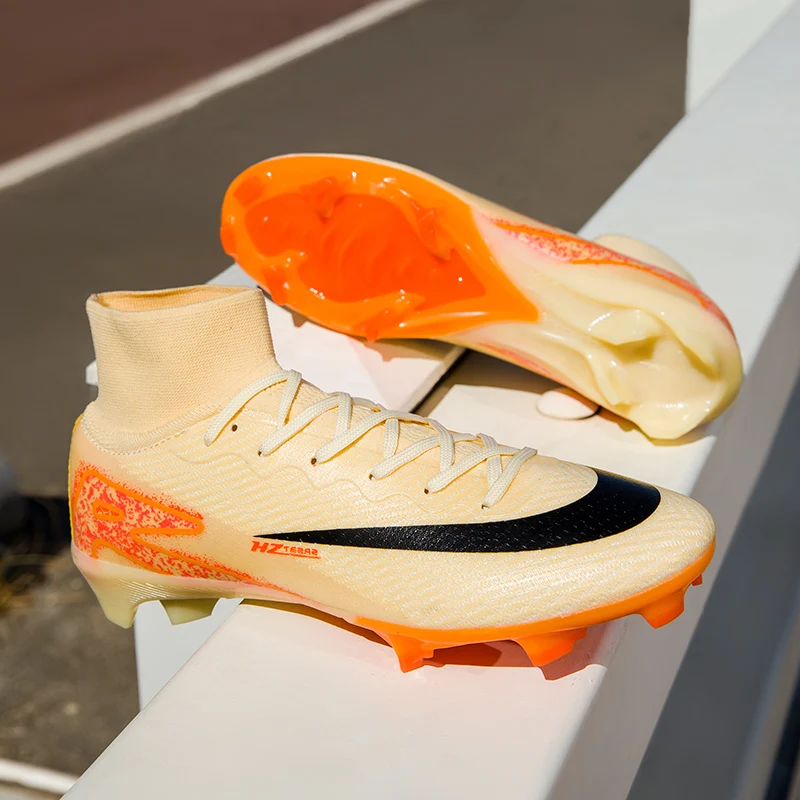 New Men Football Boots Non-Slip High-quality Soccer Shoes Grass Cleats High-top Futsal Sneakers Match Indoor Hot-selling Outdoor