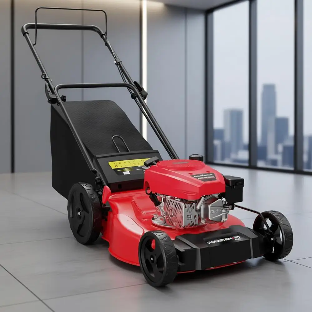 

21 144cc Gas Lawn Mower, 2-in-1 Push Mower, with Oil Included