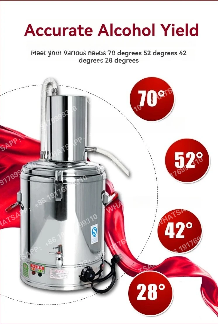 30L Home Brew Rose Water Wine Alcohol Moonshine Distiller Hydrosal Making Machine