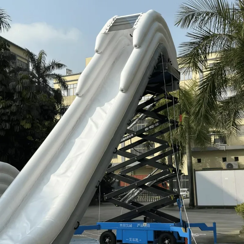 custom high-quality inflatable water yacht slide inflatable floating yacht toy