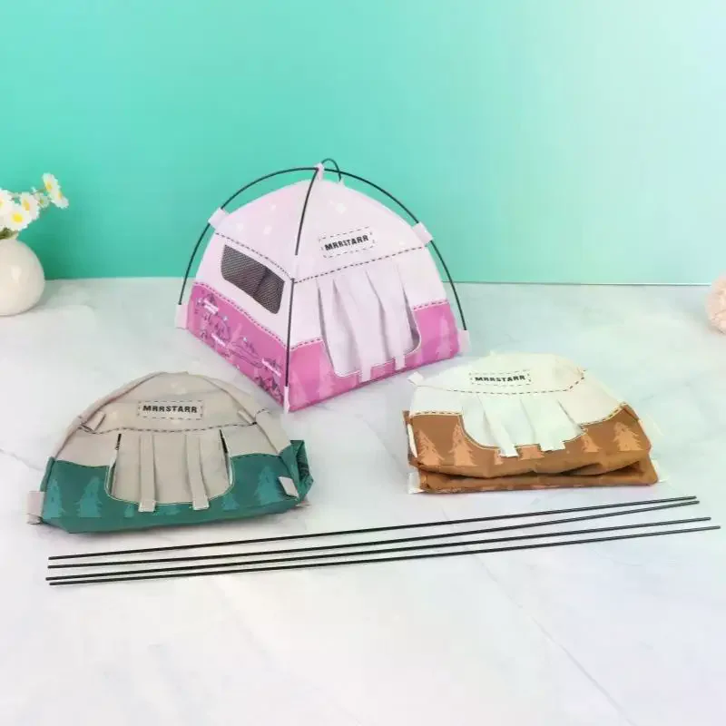 1 ensemble 1:12 échelle maison de poupée Miniature simulée tente extérieure ornement Camping tente modèle pour maison de poupée décor semblant jouer jouets
