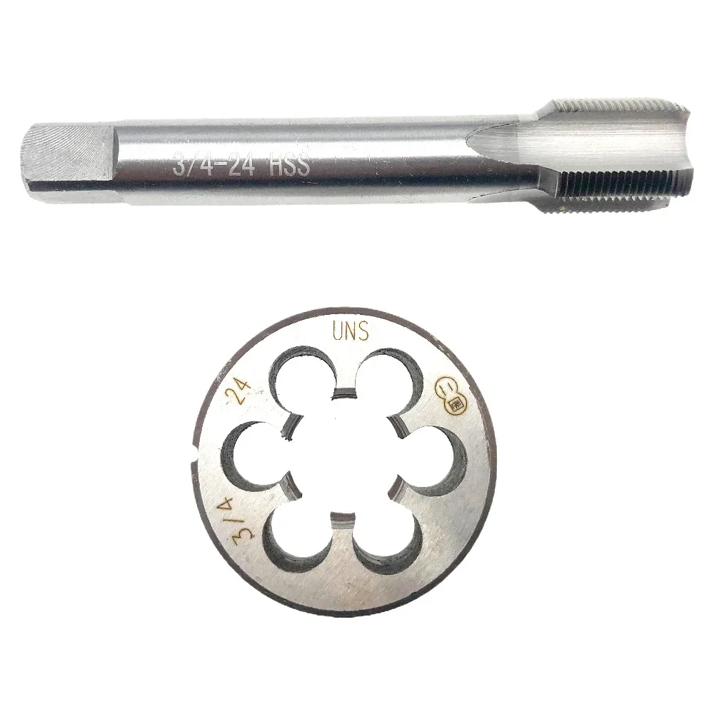 Toque e Die Ferramentas de Perfuração Mão Direita Threading Tool Hss 4×24 4×24 Tap Grupo 424 Tap