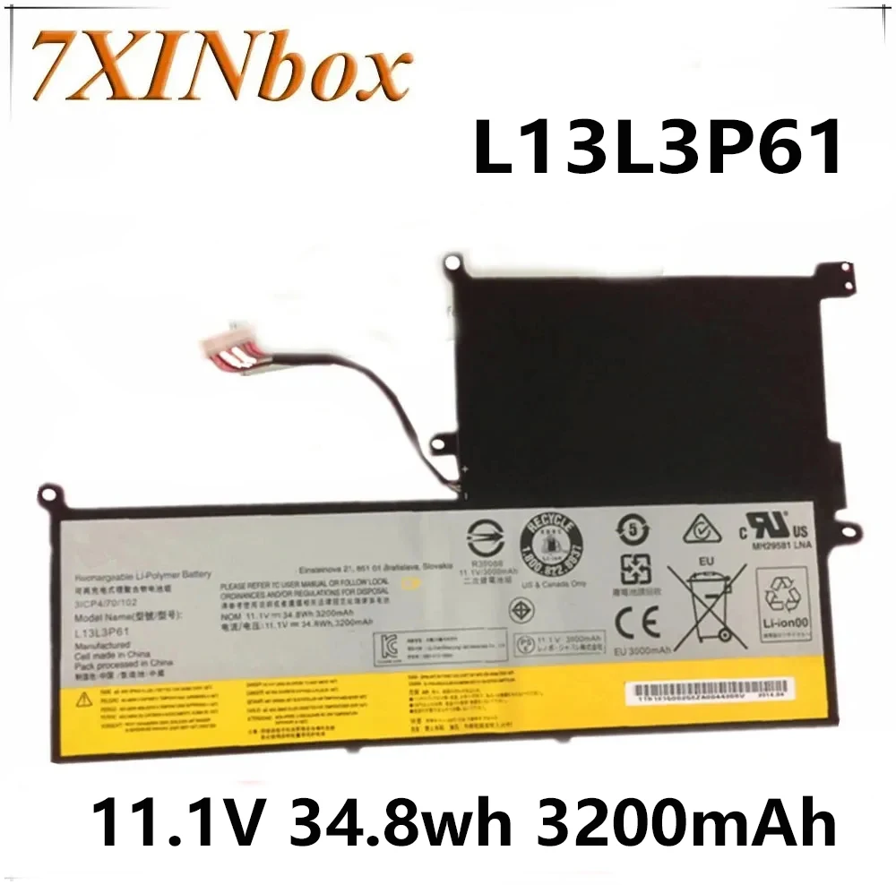 

7XINbox 11,1 V 34.8wh 3200mAh Оригинальный аккумулятор для ноутбука L13L3P61 для Lenovo Chromebook N20p 3ICP4/70/102 P/N: 121500255