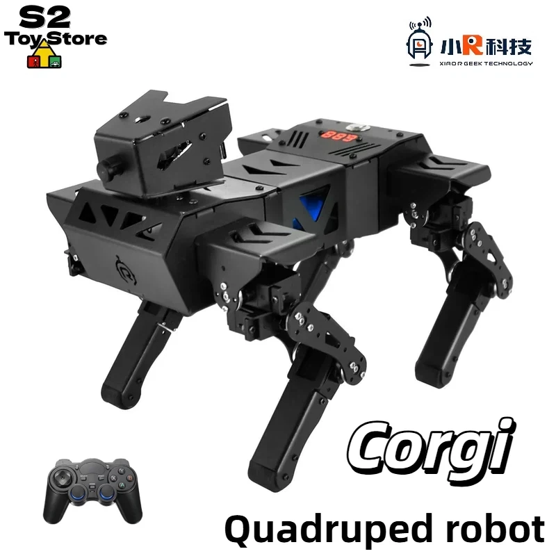 AI Bionic Quadruped Robot Dog AI Visual Recognition Programmable ROS Raspberry Pi Polymorphic Large Model For STEM Hobbyists