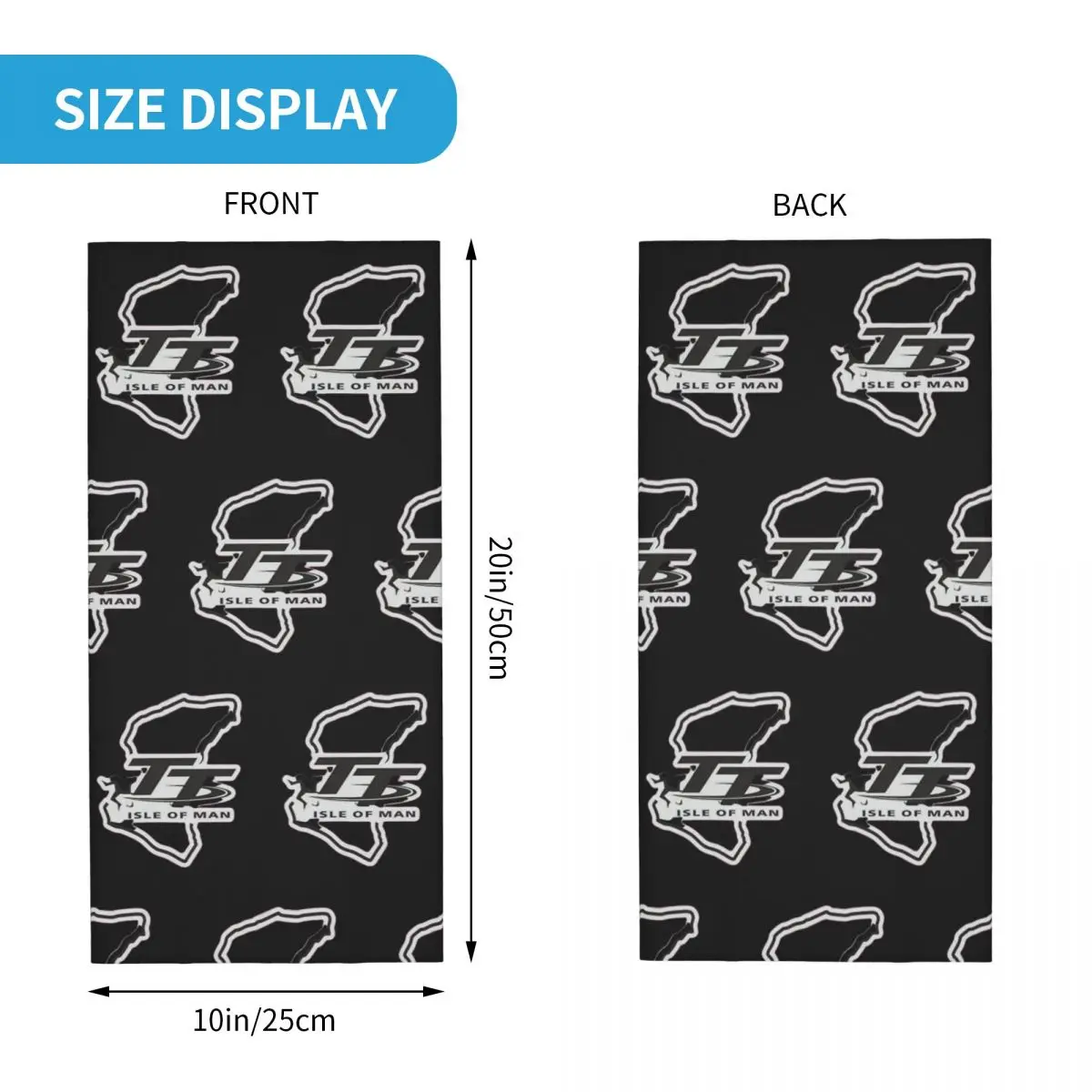 Isle of Man TT ผ้าคลุมหน้าและคอมอเตอร์ไซด์ผ้าพันคอคลุมไหล่พิมพ์ลายถ้วยรางวัลนักท่องเที่ยวผ้าพันคอขี่จักรยานที่อบอุ่นกีฬากลางแจ้งของผู้ใหญ่