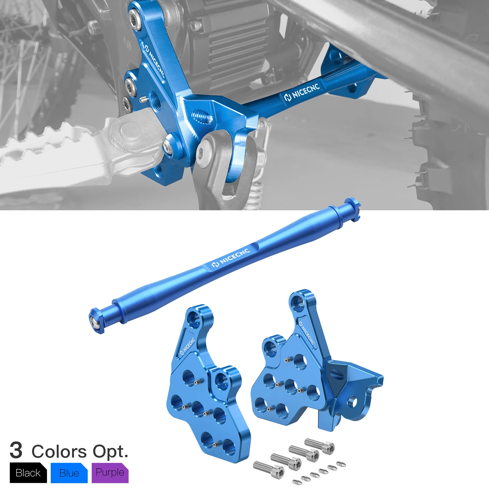 

NICECNC For Sur-Ron Surron Light Bee X S L1E Segway X160 X260 Foot Pegs Bracket & Footrest Support Brace Electric Dirt Bike