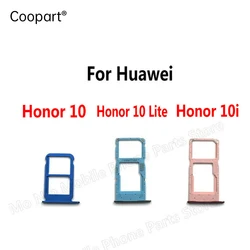 Nuovo supporto MicroSD SD Slot per vassoio per schede Nano Sim Repalcement blu verde nero grigio per Huawei Honor 10 Lite per Honor 10i