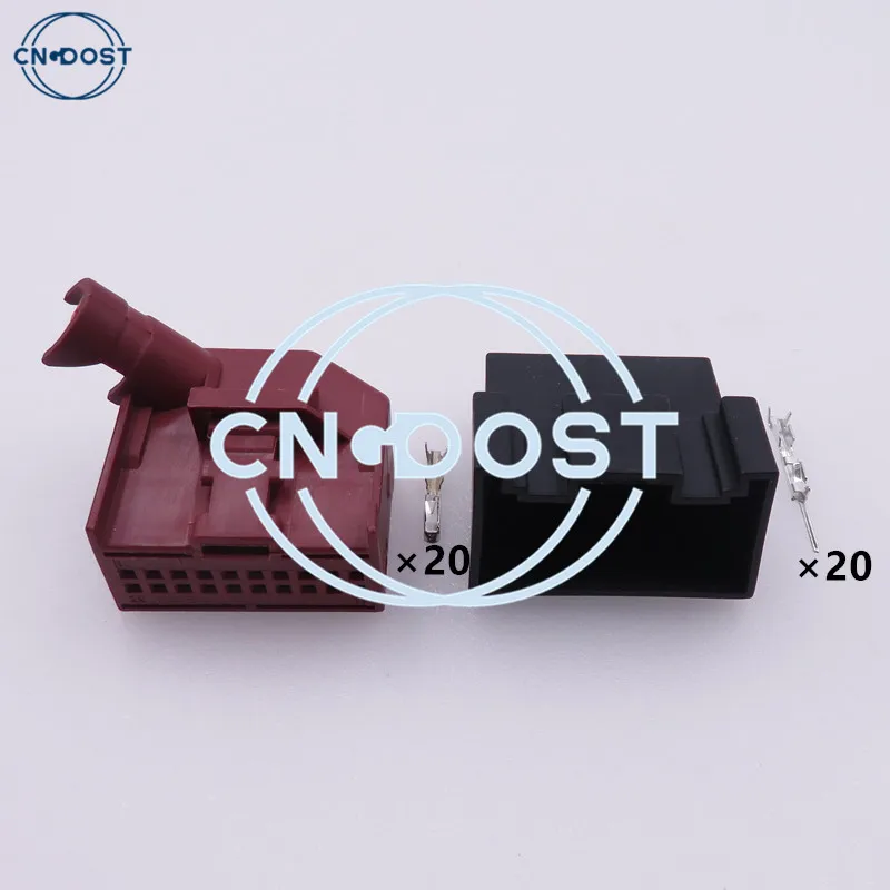 1 Set 20 Pin Car Gateway CANBus Connector Automobile Cable Plug 8E0 972 420 AC Assembly For VW 8E0972420 1534095-1 1534102-1