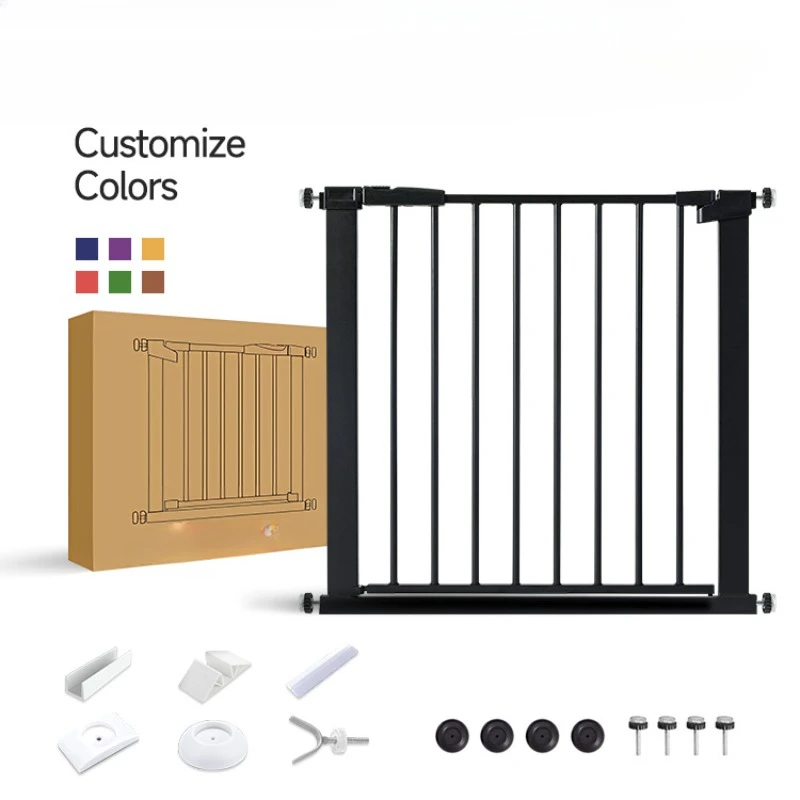 Infant Child Safe Gate Small Pet Door Protective Auto Close Toddler Safety Fence Pet Aluminum Baby