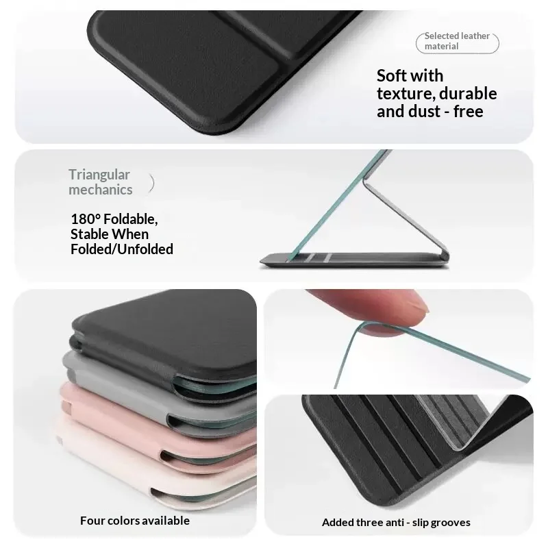 Portable Folding Makeup Mirror,Handheld Mini Cosmetic Mirror, Tabletop Vanity Mirror for Dorm Office Travel