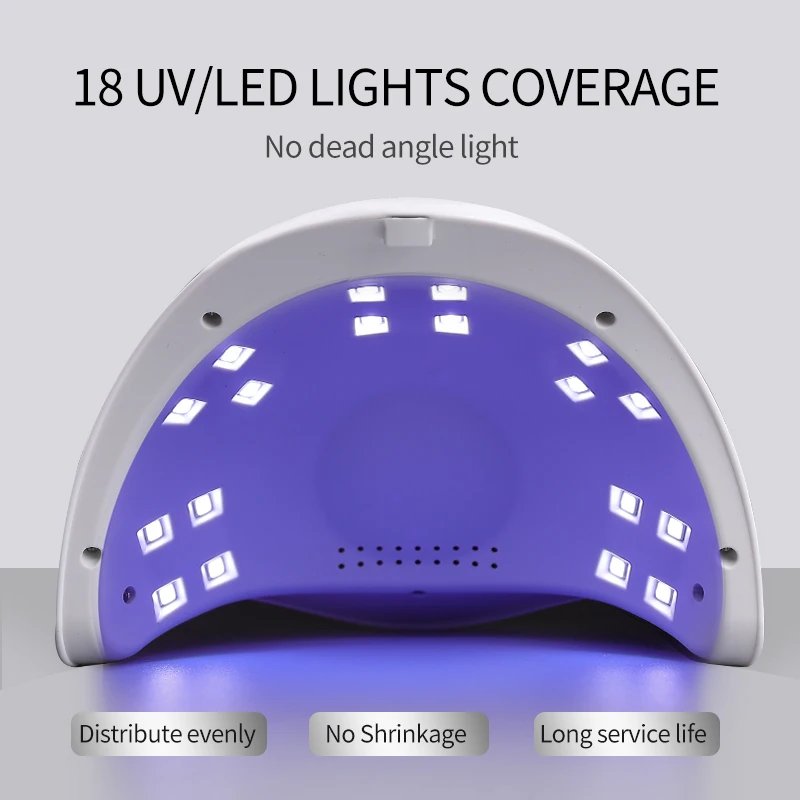 การอบแห้งโคมไฟเล็บ UV LED แบบมืออาชีพด้วยเครื่องมือทําเล็บสําหรับเล็บเจล