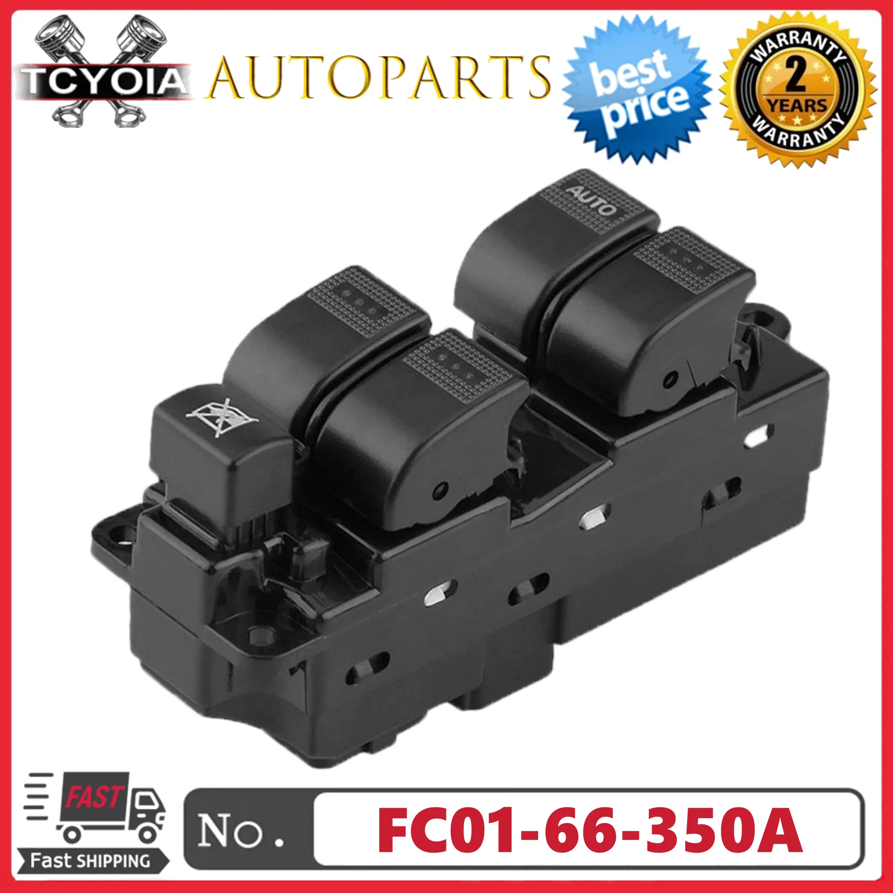 

FC0166350A FC01-66-350A Переключатель стеклоподъемника передней левой двери для Mazda 6 2002-2008 гг.