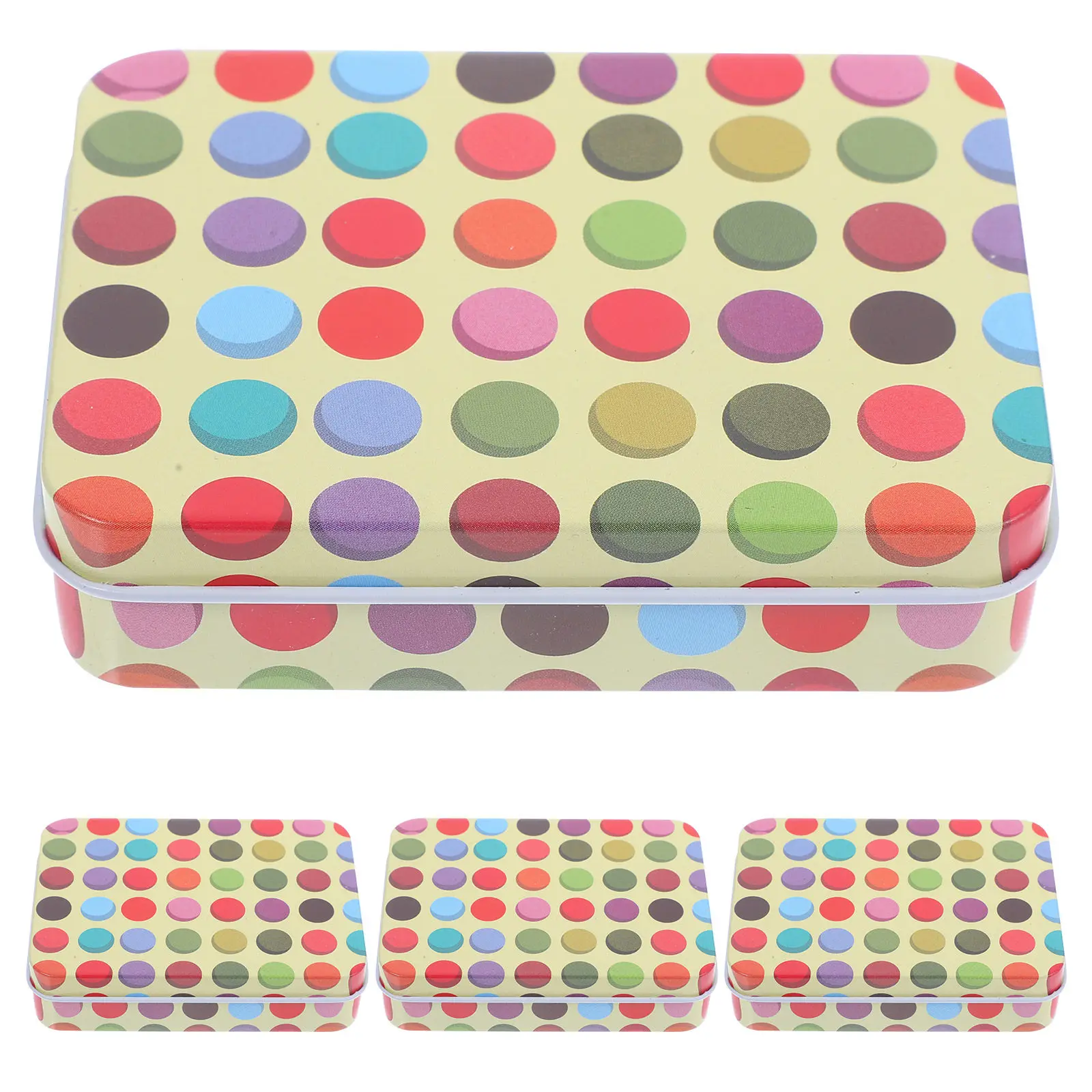 

Набор из 4 премиальных жестяных коробок для хранения карт: прочные держатели для игральных, коллекционных, спортивных, бейсбольных и таро-карт