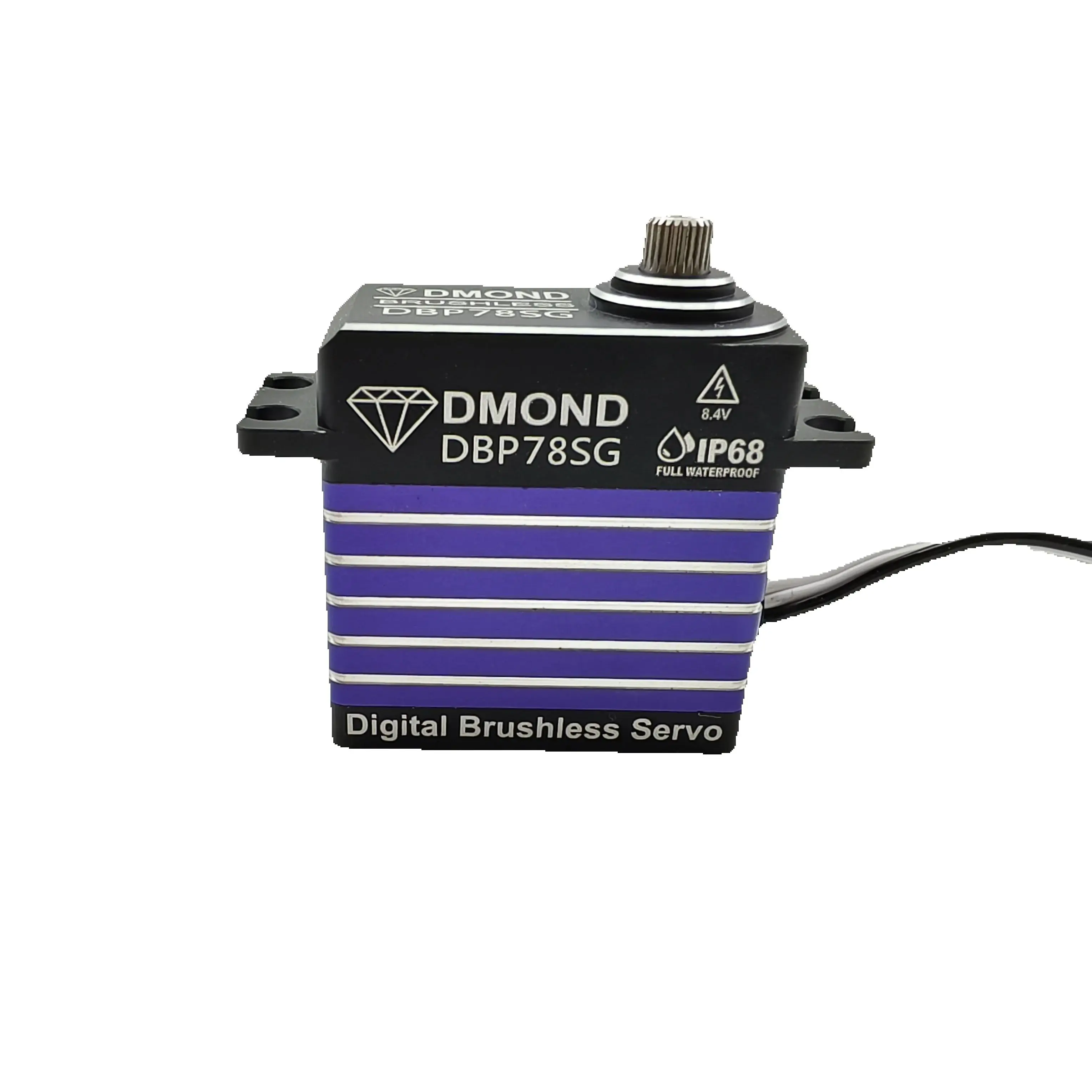 

DMOND DBP78SG 78KG 0.1sec Brushless 8.4V IP68 Full Waterproof heavy duty Servo stainless gear sealing ring for 1/10 1/8 Car