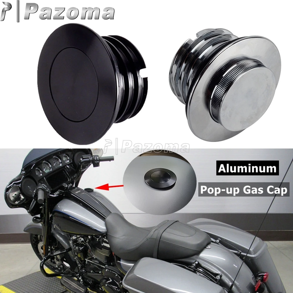 For Harley Touring Fuel Tank Cap AluminumPop up Gas Cap Fit Street Glide ST FLHXST FLHXS Road Glide FLTRXST FLTRXSE FLTRXS 21-23