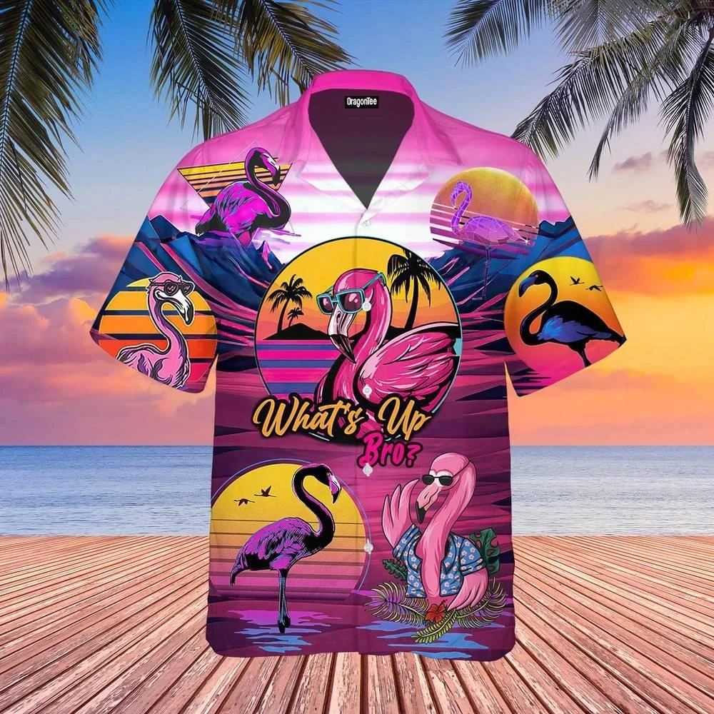 

Cartoon Flamingo 3d Print Hawaiian Shirts For Men Women Fashion Daily Beach Shirt Hawaiian Casual Shirt Plus Size Top Car Truck