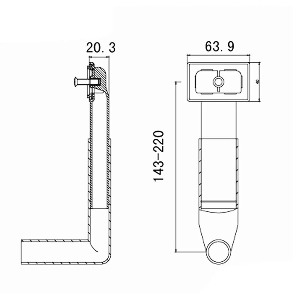 1pcs Washbasin Drainer Replacement Side Square Overflow Head ABS Side Square Overflow Head Prevent Leakage For Kitchen Sink