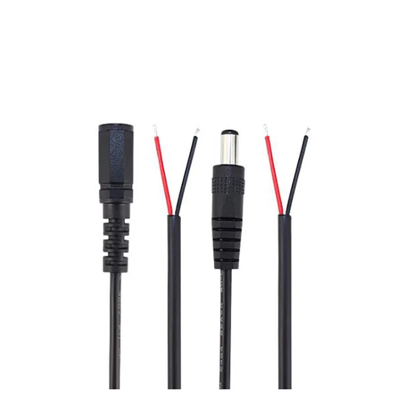 22AWG DC 12V 3A Power Supply Cord Extension Cable Male Female Connector for CCTV LED Strip Light Adapter Wire 5.5*2.1mm