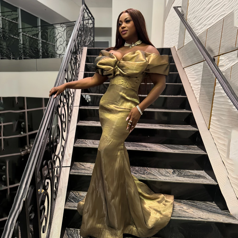 

Вечерние платья русалки с открытыми плечами и бантами, милые сексуальные платья для выпускного вечера с скользящим шлейфом, платье для особых случаев по индивидуальному заказу