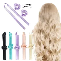 No Heat Hair Curling Rod Headband Lazy Heatless Silk Curls Ribbon Hair Rollers Sleeping Foam Roller Rods Styling Tools Makeup