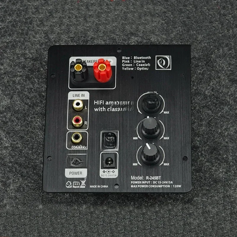 

Stereo fever power amplifier board, 2.0 all-digital patch with optical fiber, coaxial, Bluetooth input 3116 chip, power 50W*2