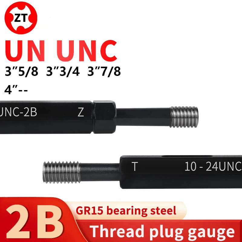 

1PCS 2B Thread Plug Gauge 3''5/8 3''3/4 3''7/8 4''-- UN/UNC American Standard Fine Measure Tool Thread Plug Gauge High Quality