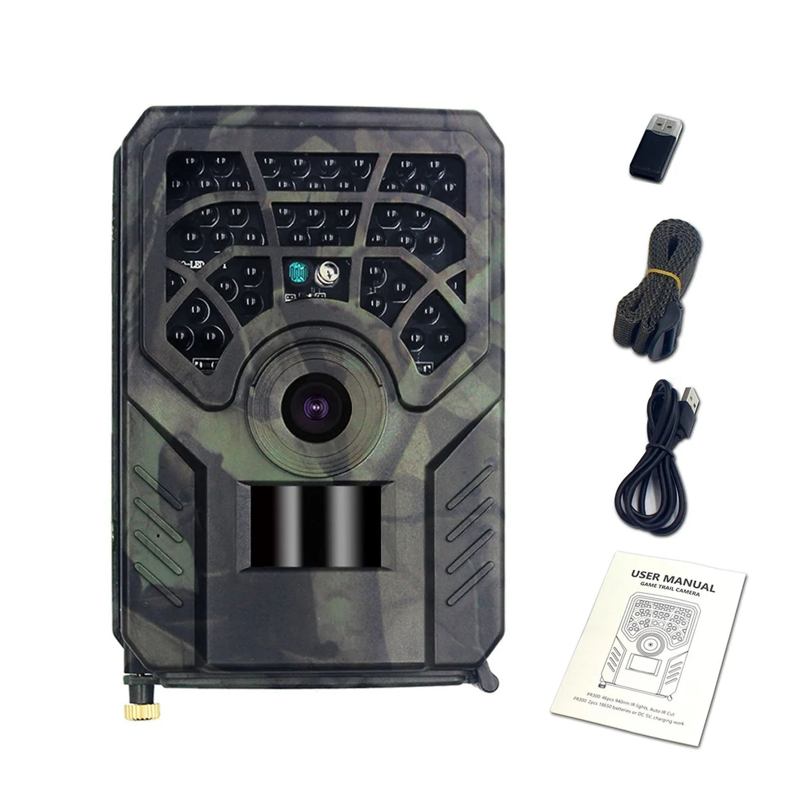 Wildlife Camera, Hunting Tracking Camera, Night Vision & Motion Activation, Outdoor Waterproof, Indoor Anti-theft Surveillance