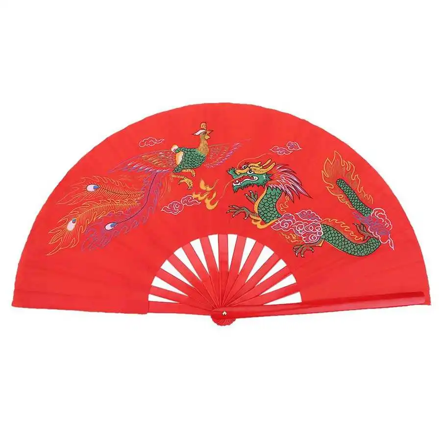 Éventail De Danse Espagnol Double Face En Soie - Motif Floral Pliable - Pour Scène, Fête, Mariage Et Célébrations - 9