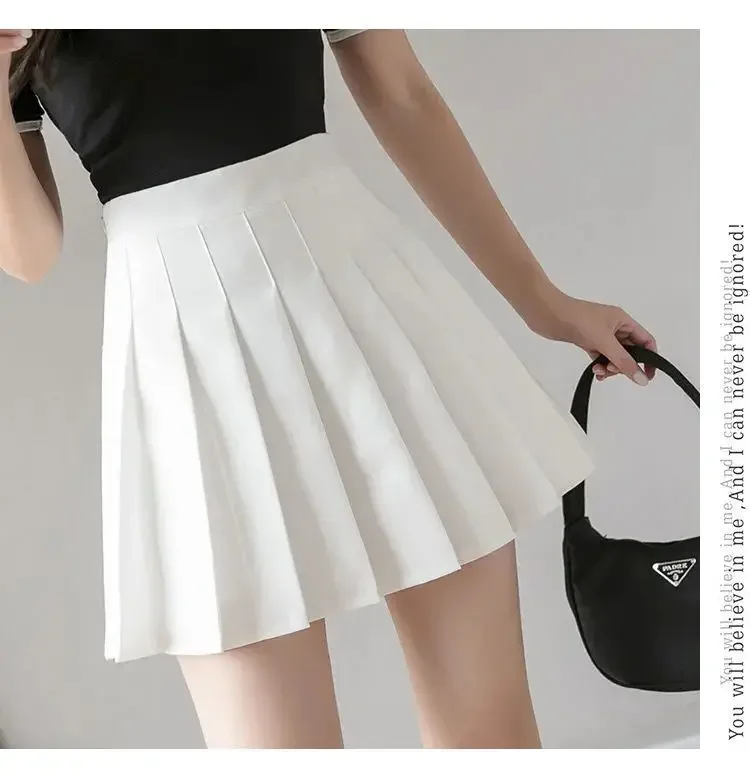 2022 Spring Summer Korean Skirt Shorts Women High Waist Sexy Mini Skirt School Short Pleated Kawaii Japanese Pink Skirt Female