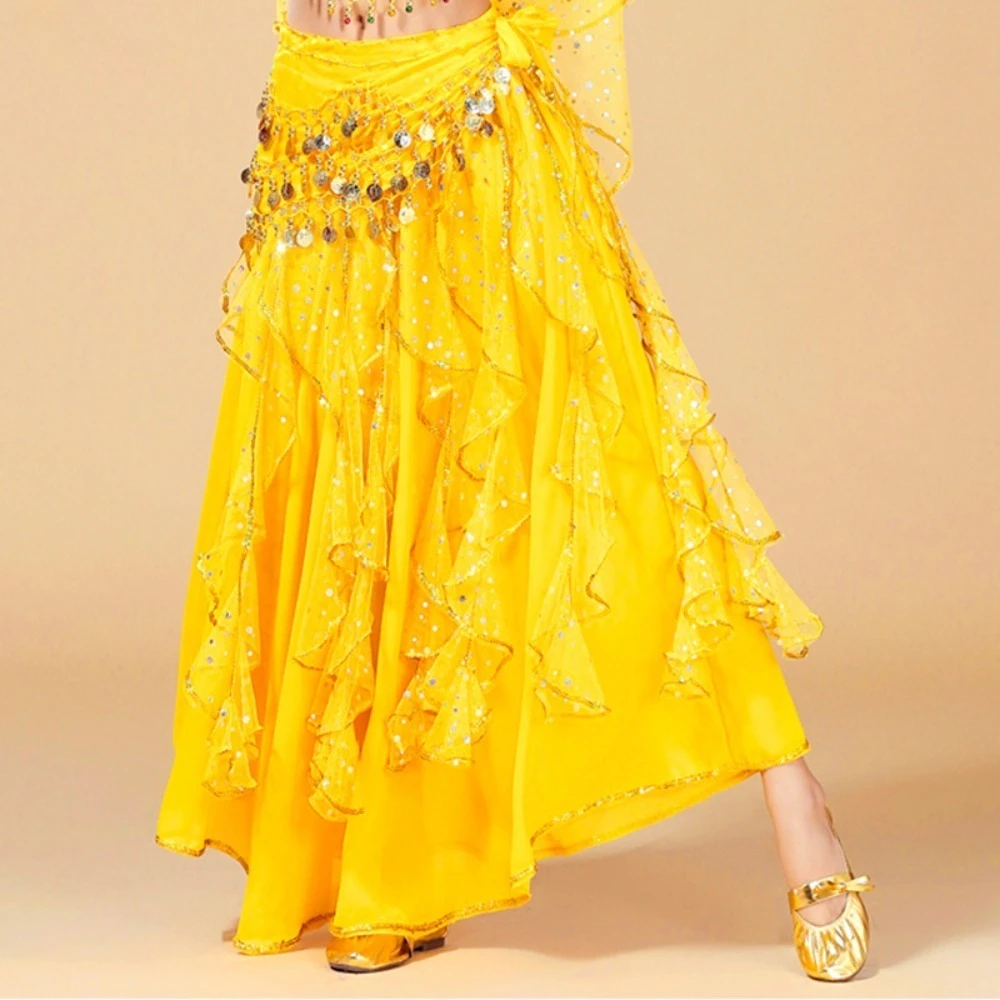 ملابس الرقص الرقص الشرقي مرحلة الرقص أداء تنورة طويلة ملابس عصرية ملابس النساء خمر Harajuku الأميرة الترتر