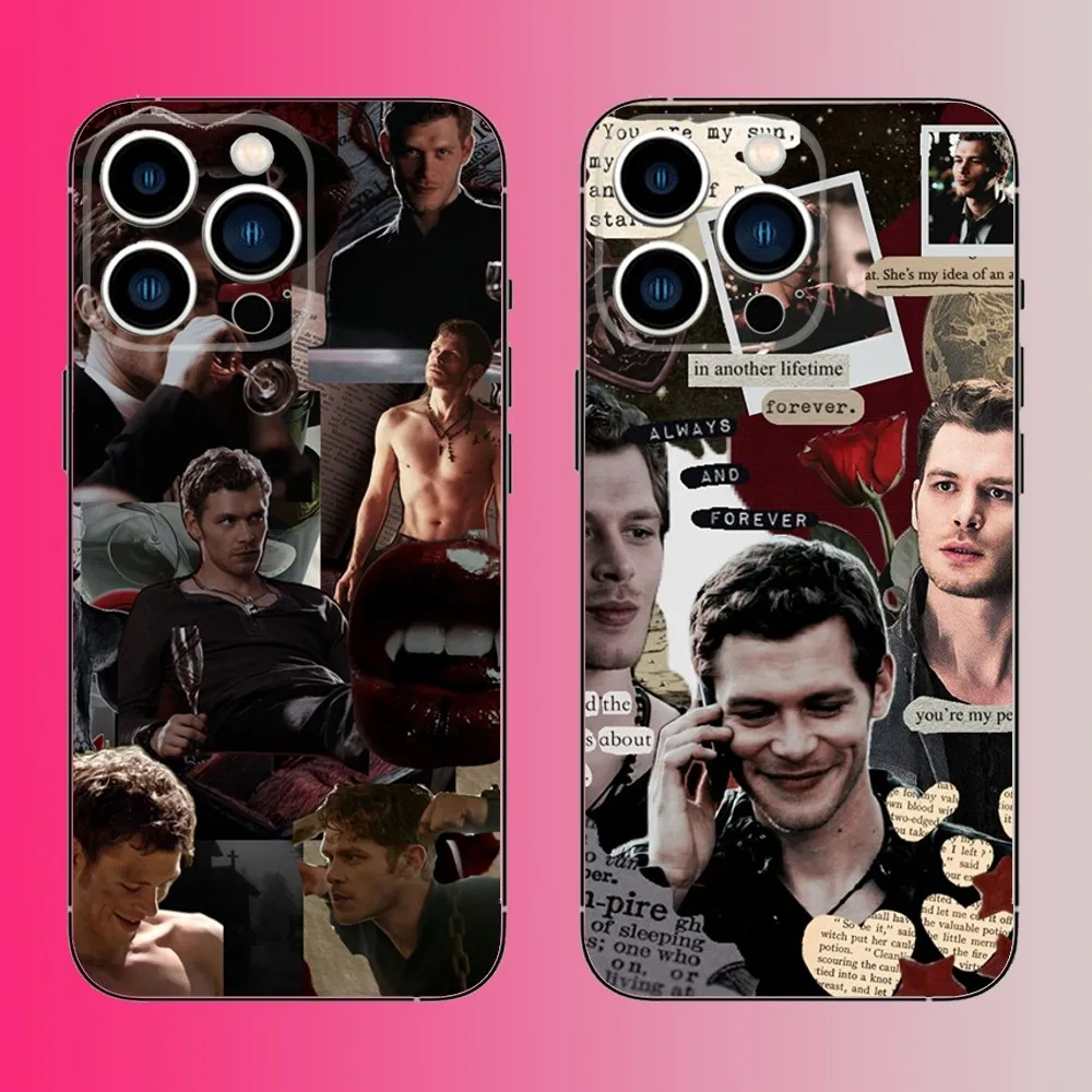 Klaus Mikaelson The V-Vampire D-Diaries Phone Case For iPhone 16,15,14,13,12,11,Pro,Max,Plus,Mini,X,XS,XR,8,7,6,S,SE Soft Black