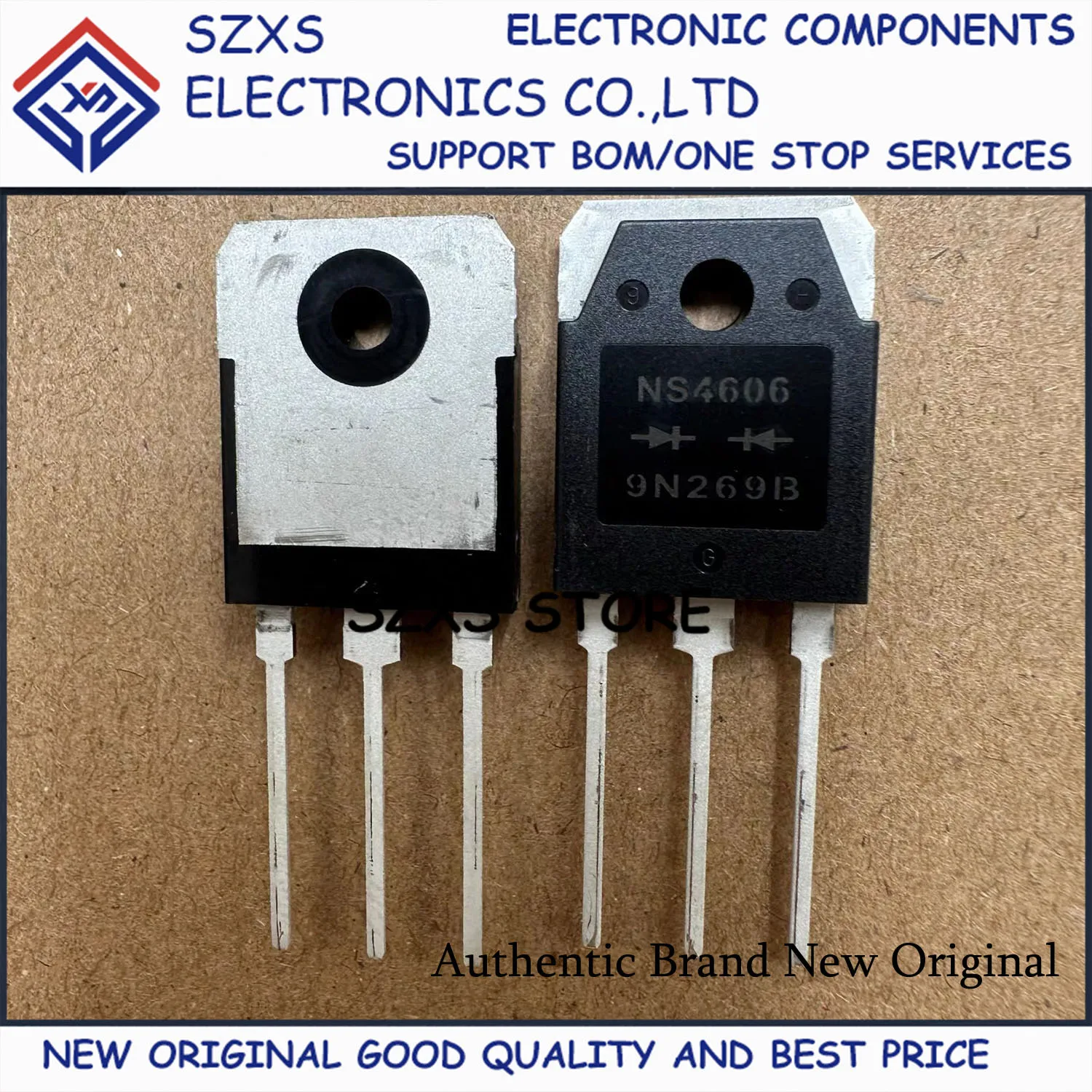 New Original 10Pcs NS4606 TO-3P 600V 60A Fast Recovery Rectifier Diode In Stock Electronic Components Good Quality