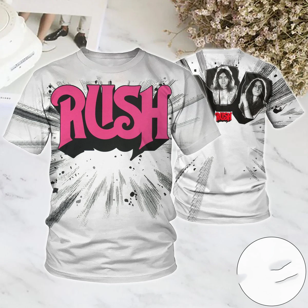 Beliebtes Rock Rush Album 3D-Druck T-Shirts Sommer Neu Herren Damen Hip-Hop Trend Kurzarm T-Shirt Street Casual Oversized Y2k Top – Detail 15