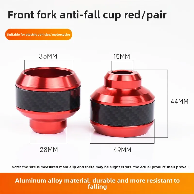 2Pcs Universal Motorcycle Wheel Protection Crash Pad Protectors Alloy Motocross Falling Front Fork Slider Shock Absorption Cups