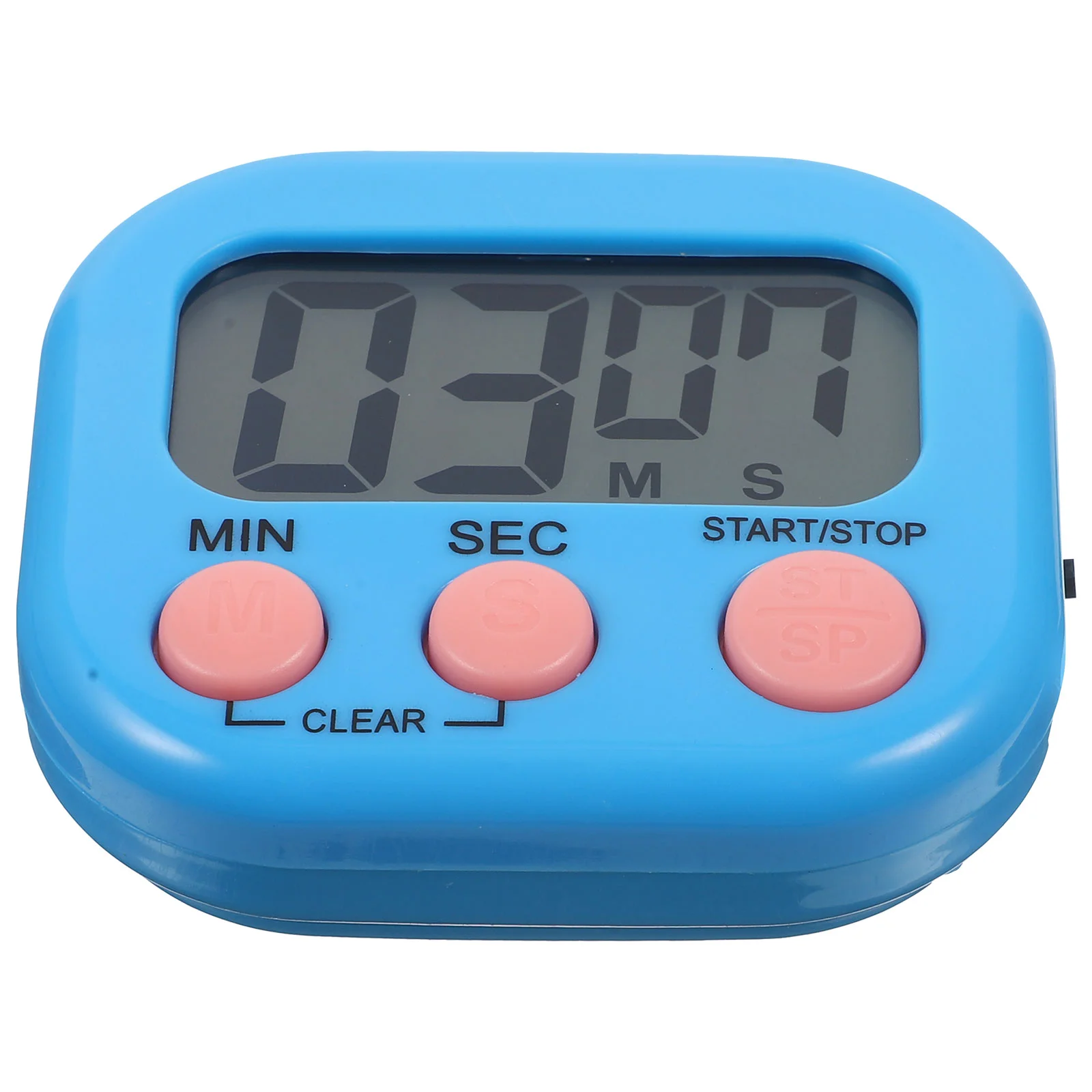 Digital Wall Clock Small Kitchen Timer with Magnetic Back and On/off Switch Timers for Cooking Mini Blue Decor