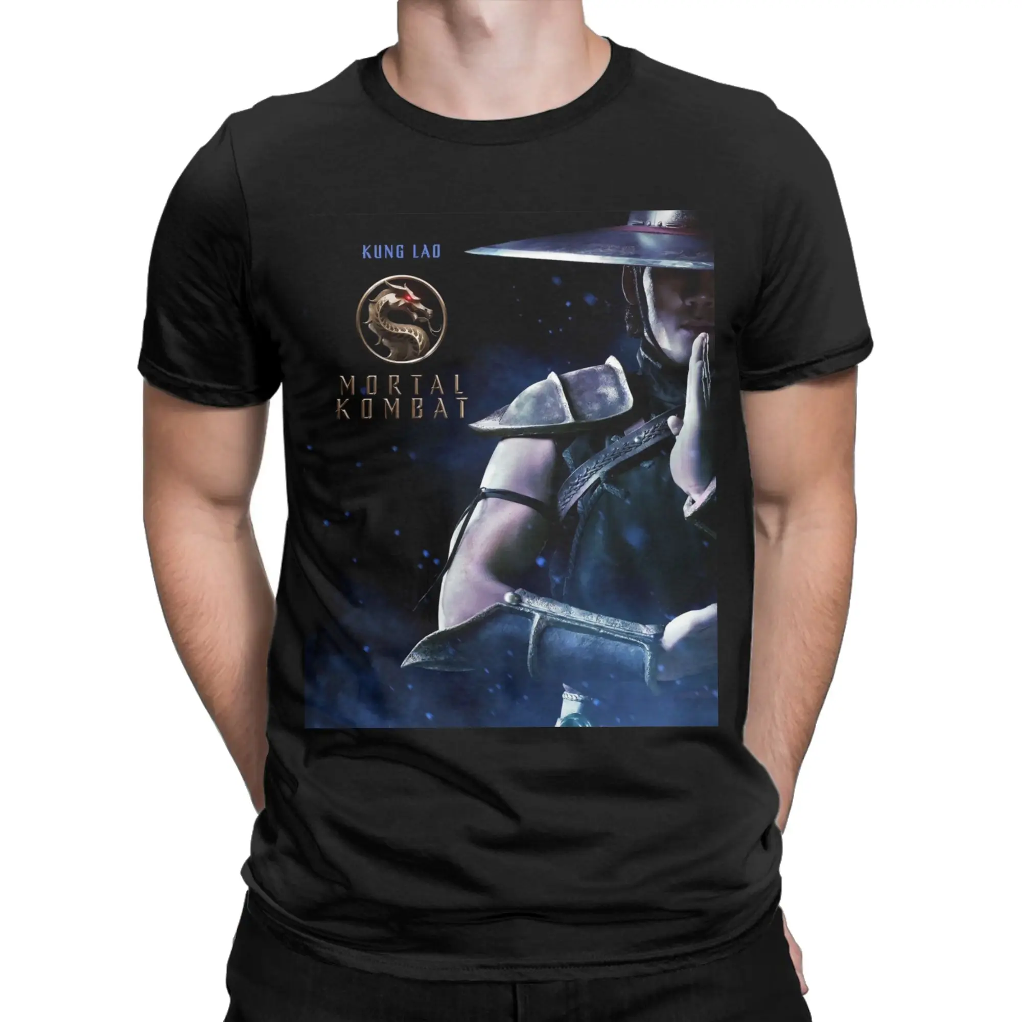 MK Kung Lao T-Shirts for Men Women Mortal Kombat MK11 Funny 100% Cotton Tees Round Neck Short Sleeve T Shirt Gift Idea Tops