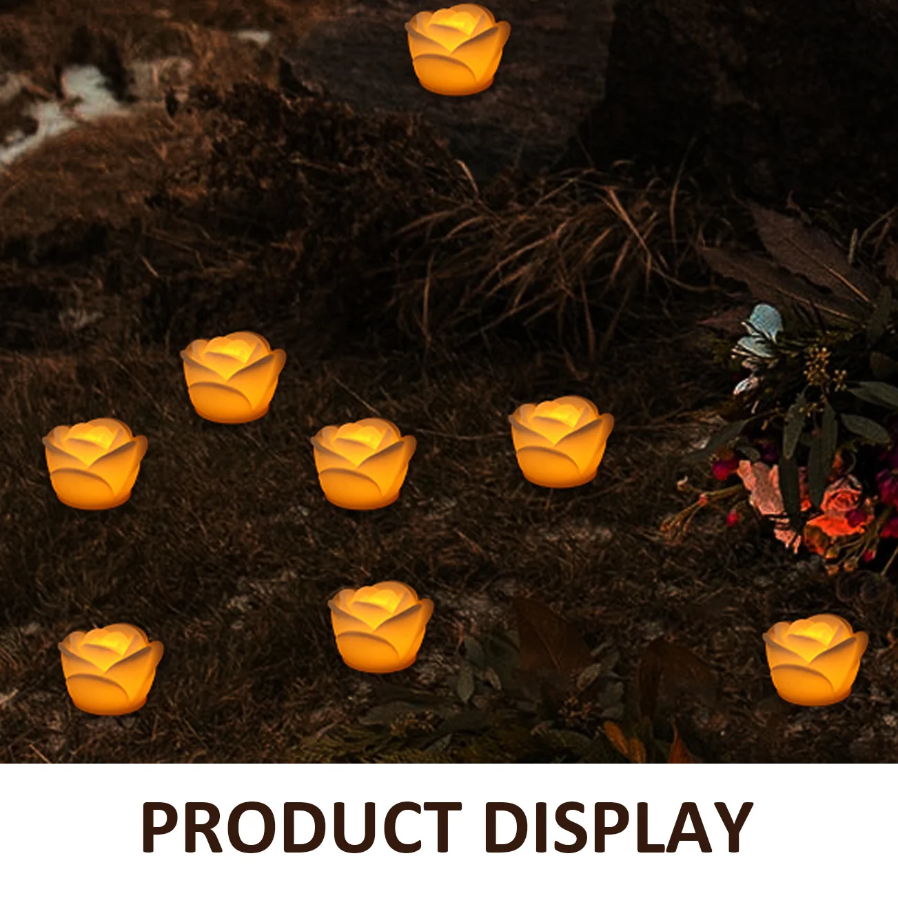 

LED Rose Lamp High Quality Durable LED Lights Powered Wireless Table Decor Beach Party Garden Church Restaurant