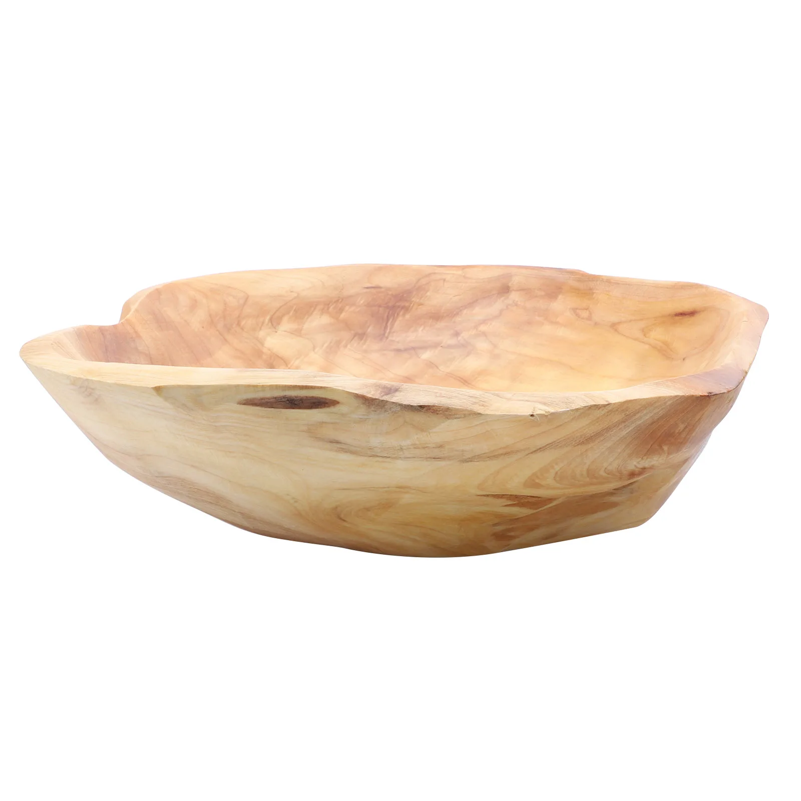 

Solid Wood Fruit Tray Natural Snack Container Decorative Food Storage Bowl Easy Clean For Cake Dessert Kitchen Utensil Household