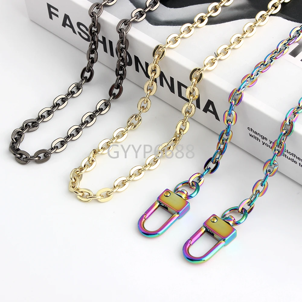 1/4/10PCS 60-100-120cm 6mm O Shape Metal Armpit Bags Chain For Underarm Hand-Woven Shoulder Handbag Strap Exquisite Accessories