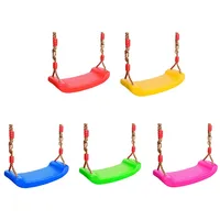 Board Seat Toys Height Adjustable Ropes Indoor Outdoor Toys Outdoor Rainbow Curved Board Swing Chair Tree Garden Swing Hanging