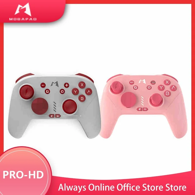 MOBAPAD Pro-HD Wireless Bluetooth Gamepad Tablet Controller Red Powder  Controller Customization Gaming Accessories Gifts