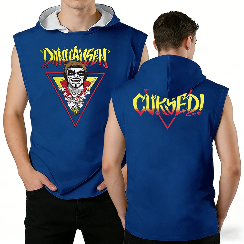 Danhausen Cursed Hooded Tank Tops 2026 New Star Unisex Sleeveless Hoodie Women Men Streetwear Gym Vest