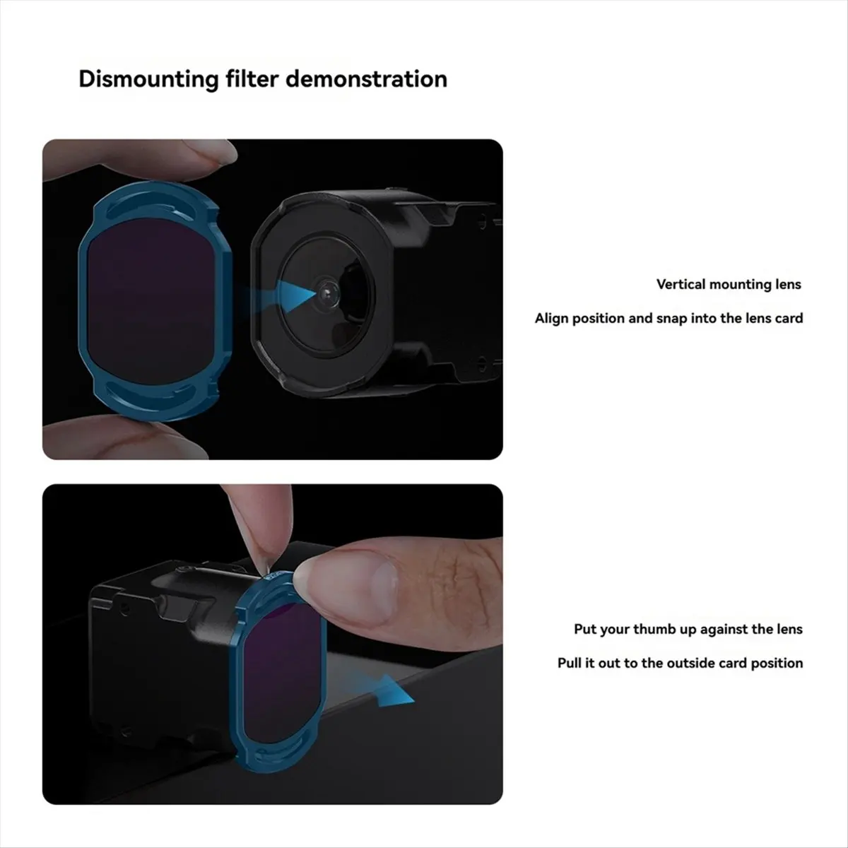 Goodprice Filter Kit for DJI O4 Air Unit Pro ND 8/16/32/64 Filter UV Filter Oil-Proof and Scratch-Proof FPV Drone Lens