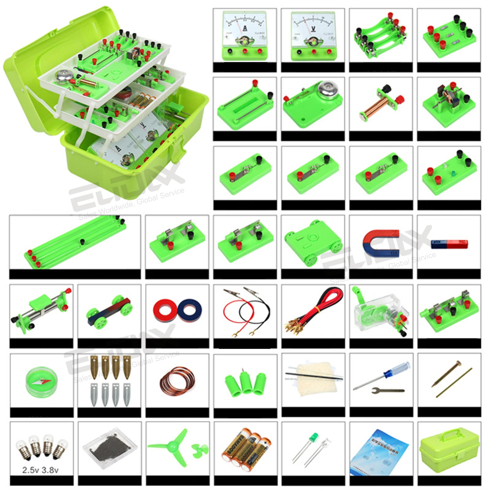 Physics Labs Basic Elektriciteit Discovery Circuit Magnetisme Experiment Kits Science Education Speelgoed Voor Junior Senior High School