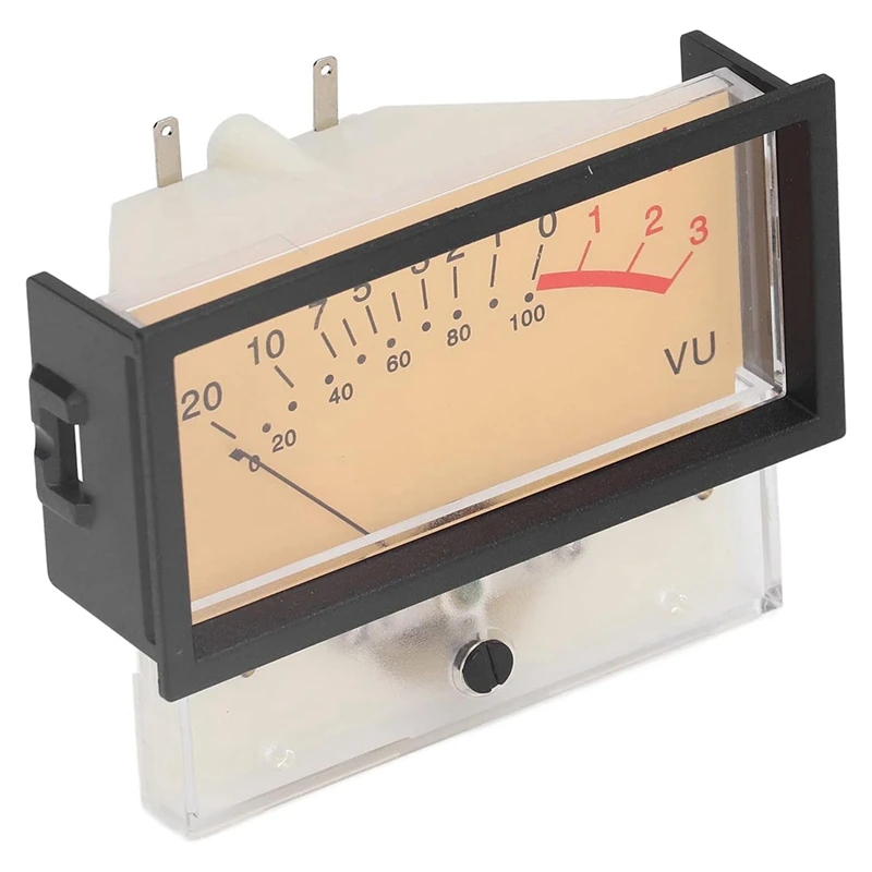 VU Meter Skull Tube Amplifier High Performance VU Level Meter for Table Power Discharge Flat, Ideal for DIY-A21R
