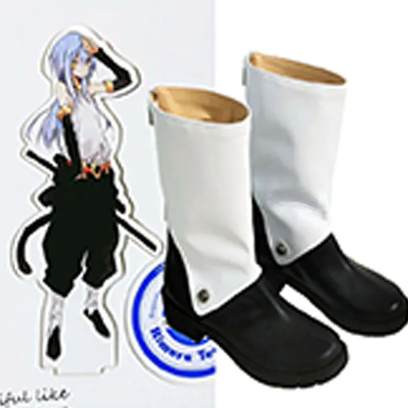 Rimuru Tempest Cosplay Sapatos Botas Role Play Botas de couro sintético para mulheres e meninas
